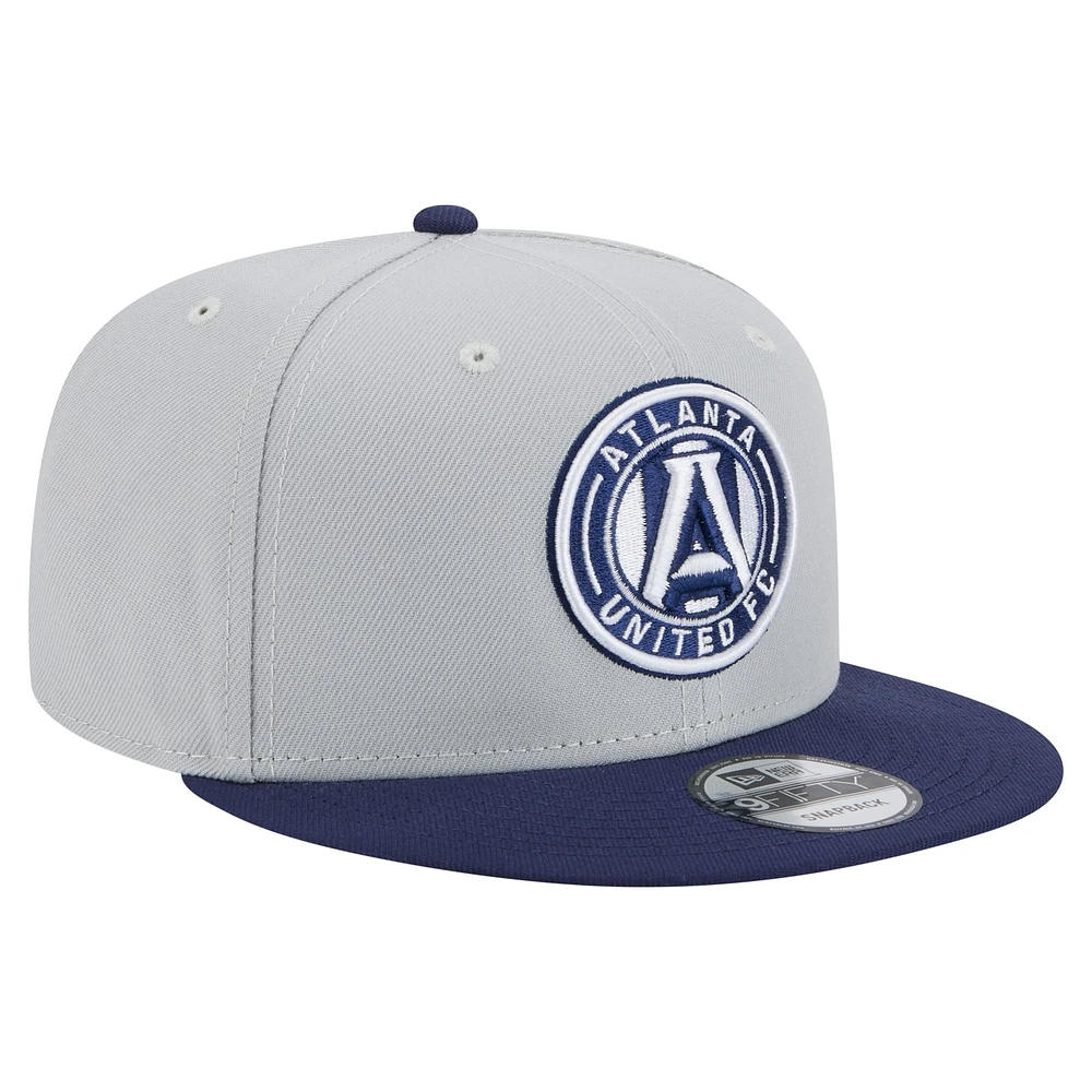 Men's New Era Gray Atlanta United FC Color Pack Two-Tone 9FIFTY Snapback Hat