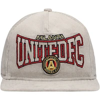 Casquette ajustable en velours côtelé Atlanta United FC pour homme New Era grise