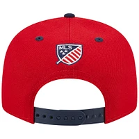 Casquette New Era Atlanta United FC Americana 9FIFTY Snapback rouge pour homme