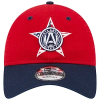 Casquette réglable New Era Atlanta United FC Americana 9TWENTY pour homme, rouge