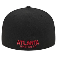 Men's New Era White/Black Atlanta United FC 2024 Kick Off Collection 59FIFTY Fitted Hat