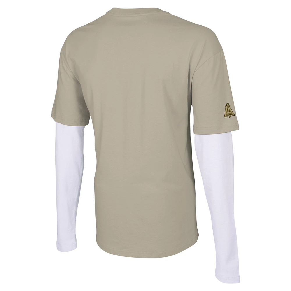 Men's Stadium Essentials Tan Atlanta United FC Status Long Sleeve T-Shirt