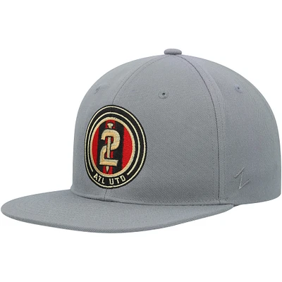 Casquette Snapback avec logo Zephyr Grey Atlanta United FC pour hommes