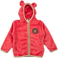 Sweat à capuche zippé intégral en peluche Tie-Breaker Teddy rouge Atlanta United FC pour tout-petits