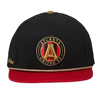 Casquette réglable unisexe Live Breathe Futbol noir Atlanta United FC