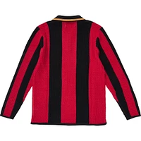 Unisex Live Breathe Futbol  Red Atlanta United FC Connector Collection Knitted Long Sleeve Polo