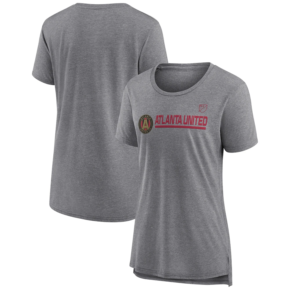 Women's Fanatics  Heather Gray Atlanta United FC Goalkeeper Tri-Blend T-Shirt