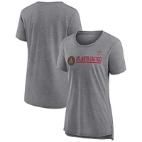 Women's Fanatics  Heather Gray Atlanta United FC Goalkeeper Tri-Blend T-Shirt