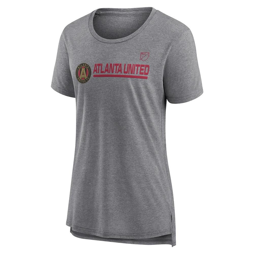 Women's Fanatics  Heather Gray Atlanta United FC Goalkeeper Tri-Blend T-Shirt