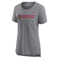 Women's Fanatics  Heather Gray Atlanta United FC Goalkeeper Tri-Blend T-Shirt