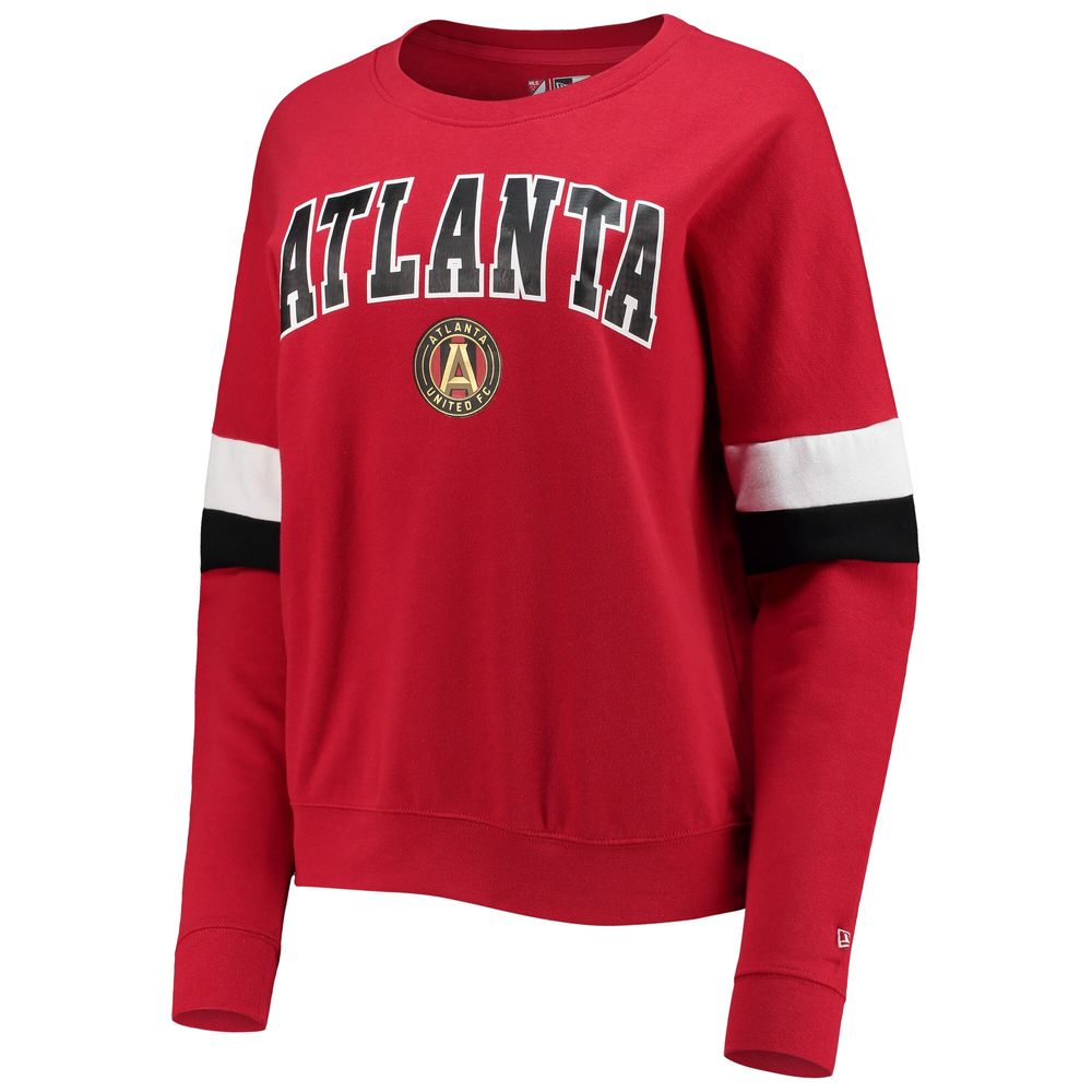 Women's 5th & Ocean by New Era Red Atlanta United FC Pullover Sweatshirt