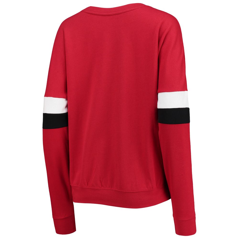 Women's 5th & Ocean by New Era Red Atlanta United FC Pullover Sweatshirt