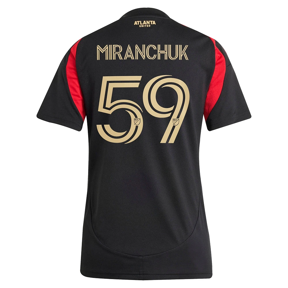 Maillot de joueur réplique adidas Aleksei Miranchuk noir Atlanta United FC 2025 The Connector pour femme