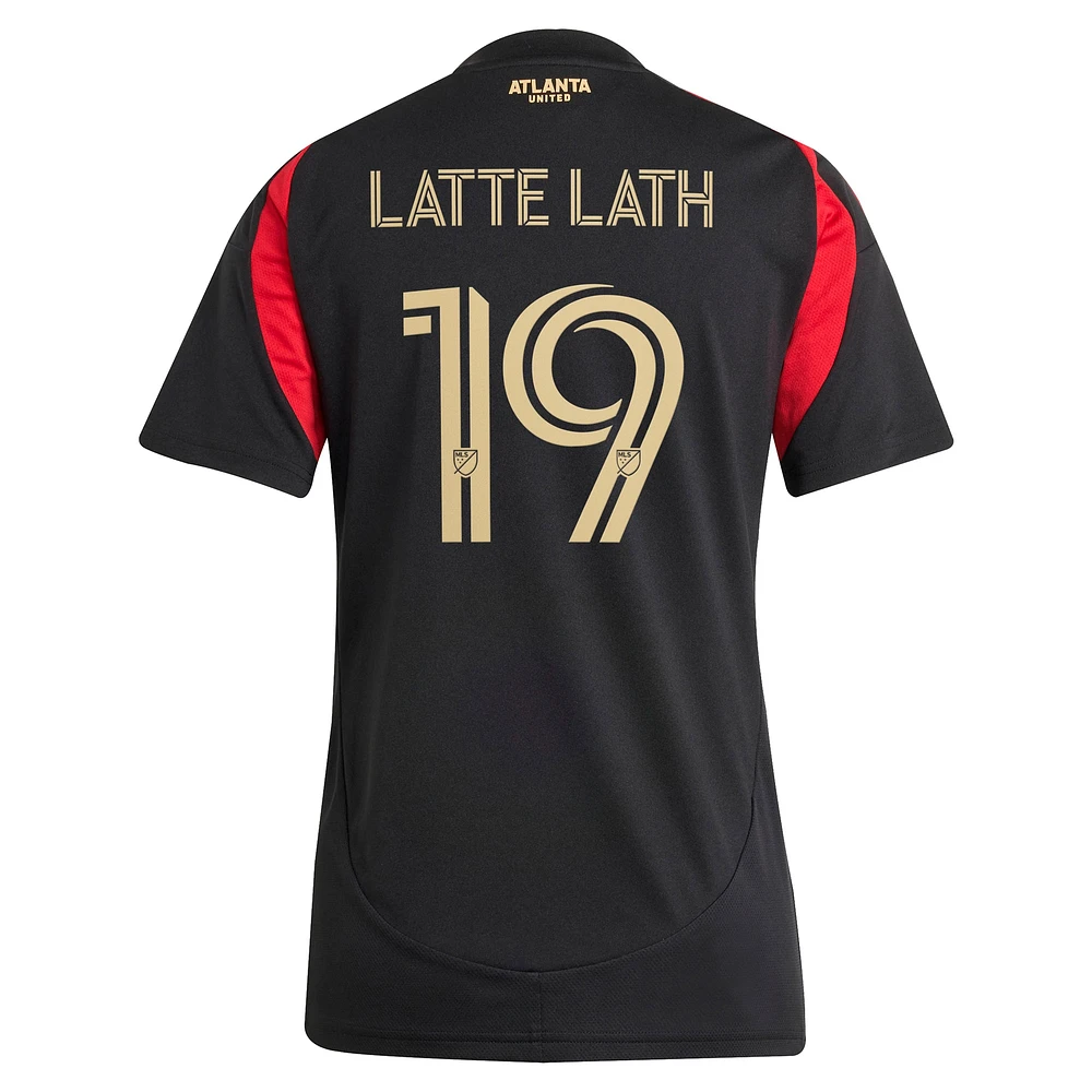 Maillot de joueur réplique adidas Emmanuel Latte Lath Black Atlanta United FC 2025 The Connector pour femme