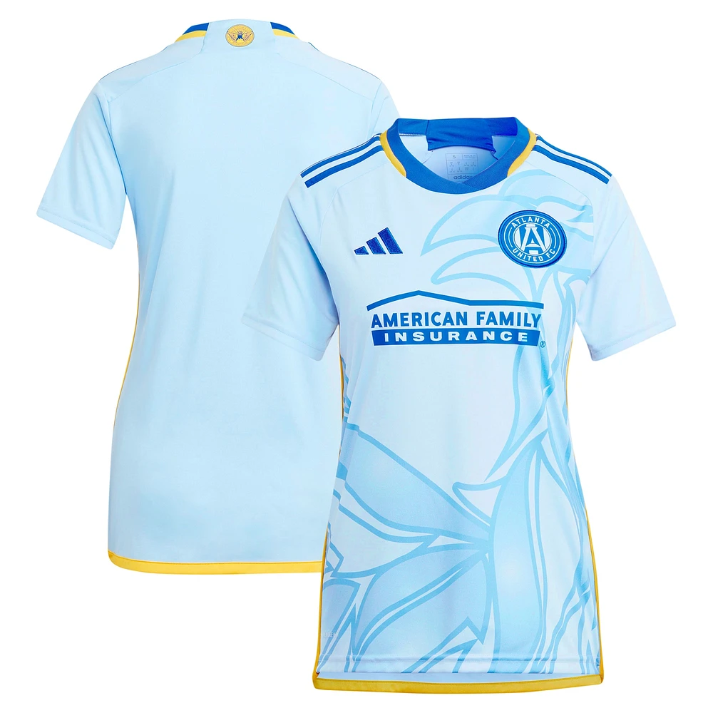 Maillot adidas pour femme bleu clair Atlanta United FC 2024 The Resurgens Kit Replica