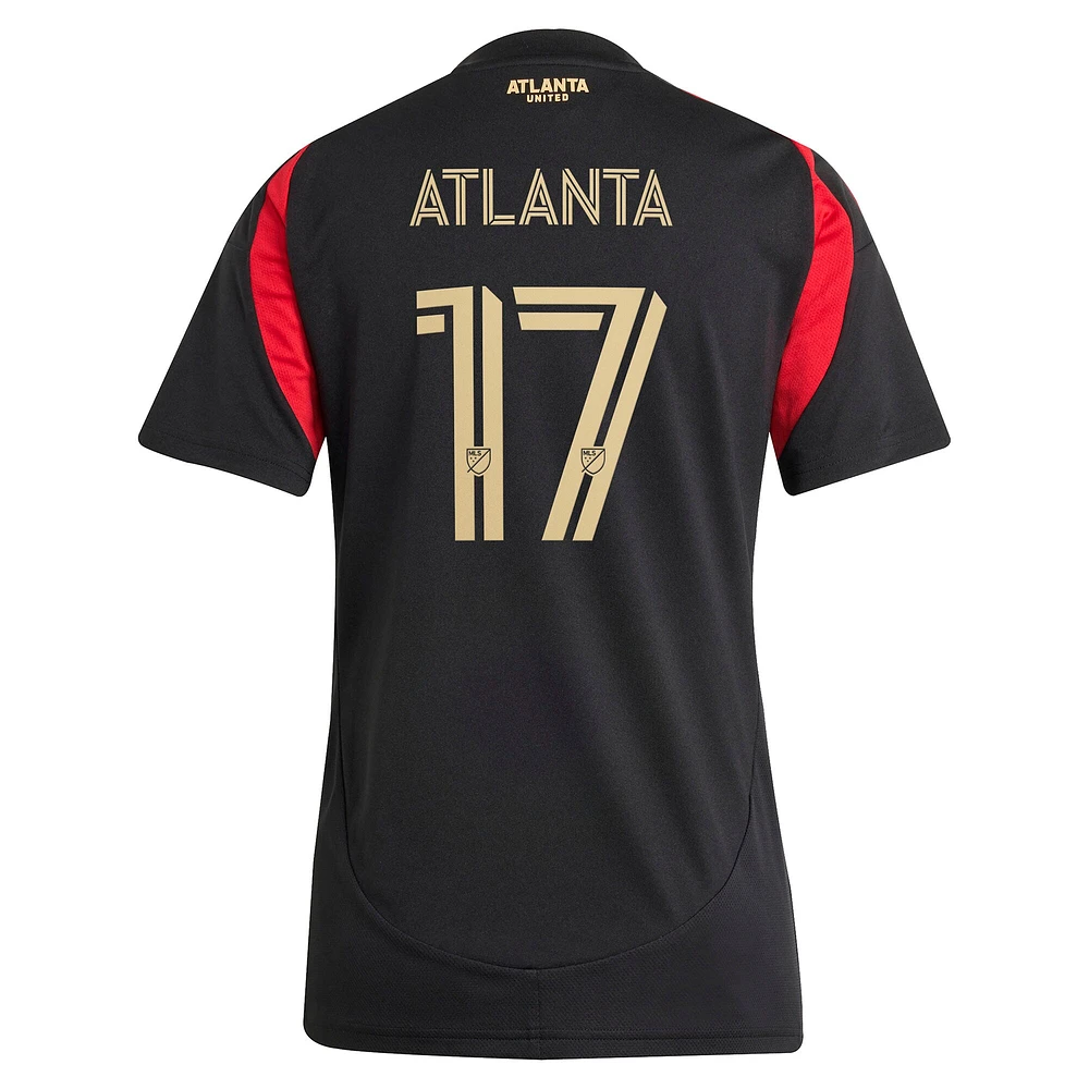 Maillot de joueur réplique adidas #17 noir Atlanta United FC 2025 The Connector pour femme