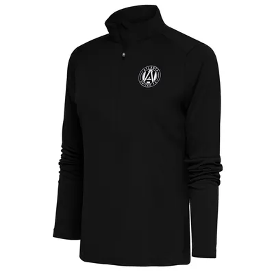 Atlanta United FC Antigua Women's Brushed Metallic Logo Tribute Half-Zip Top