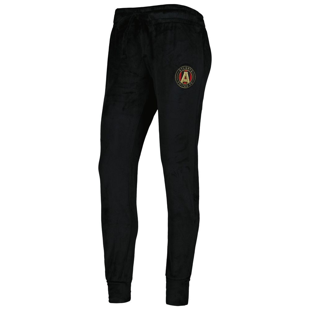 Women's Concepts Sport Black Atlanta United FC Intermission Velour Cuffed Pants