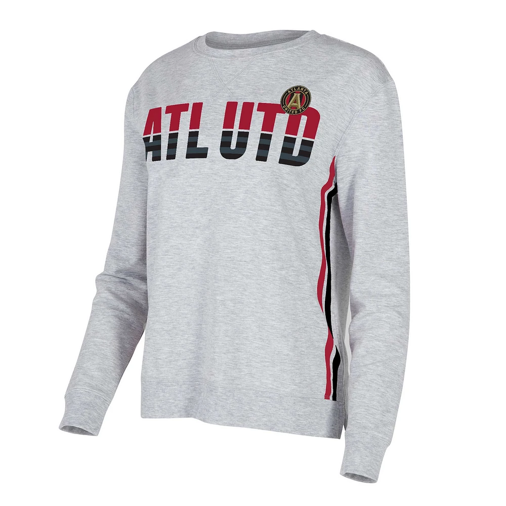 T-shirt Concepts Sport gris Atlanta United FC Cedar Tri-Blend à manches longues pour femmes