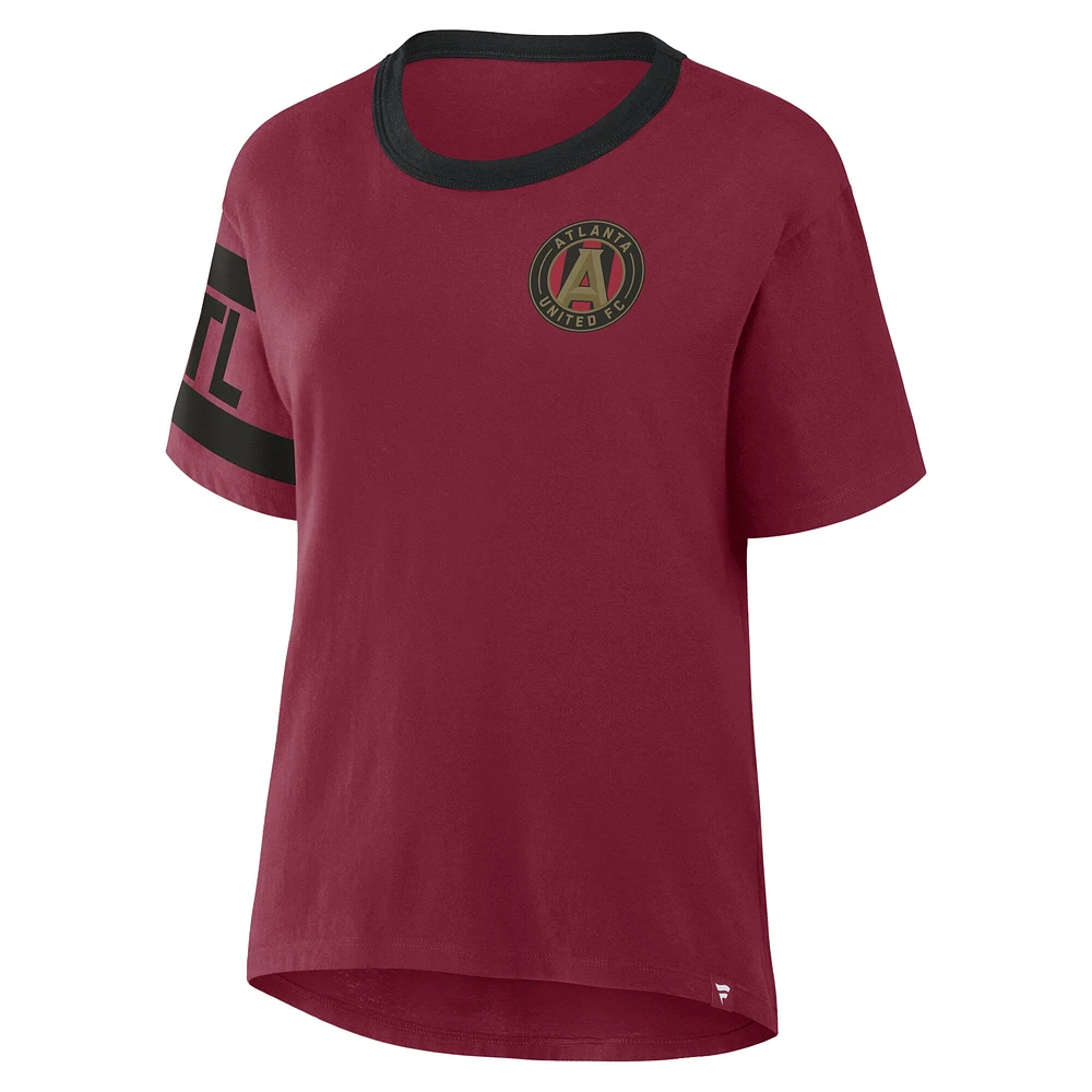 Women's Fanatics  Burgundy Atlanta United FC Defender Pairing Legacy T-Shirt