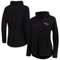 Women's Heathered Black Atlanta United FC Cuddle Tri-Blend Pullover Sweatshirt