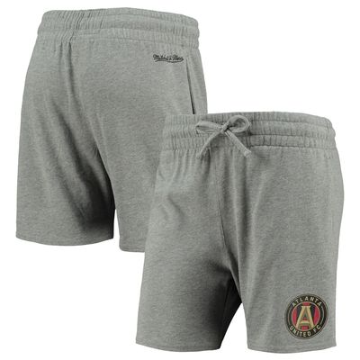 Women's Mitchell & Ness Heathered Gray Atlanta United FC Logo Shorts