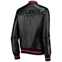 Women's The Wild Collective Black Atlanta United FC Full-Snap Bomber Jacket