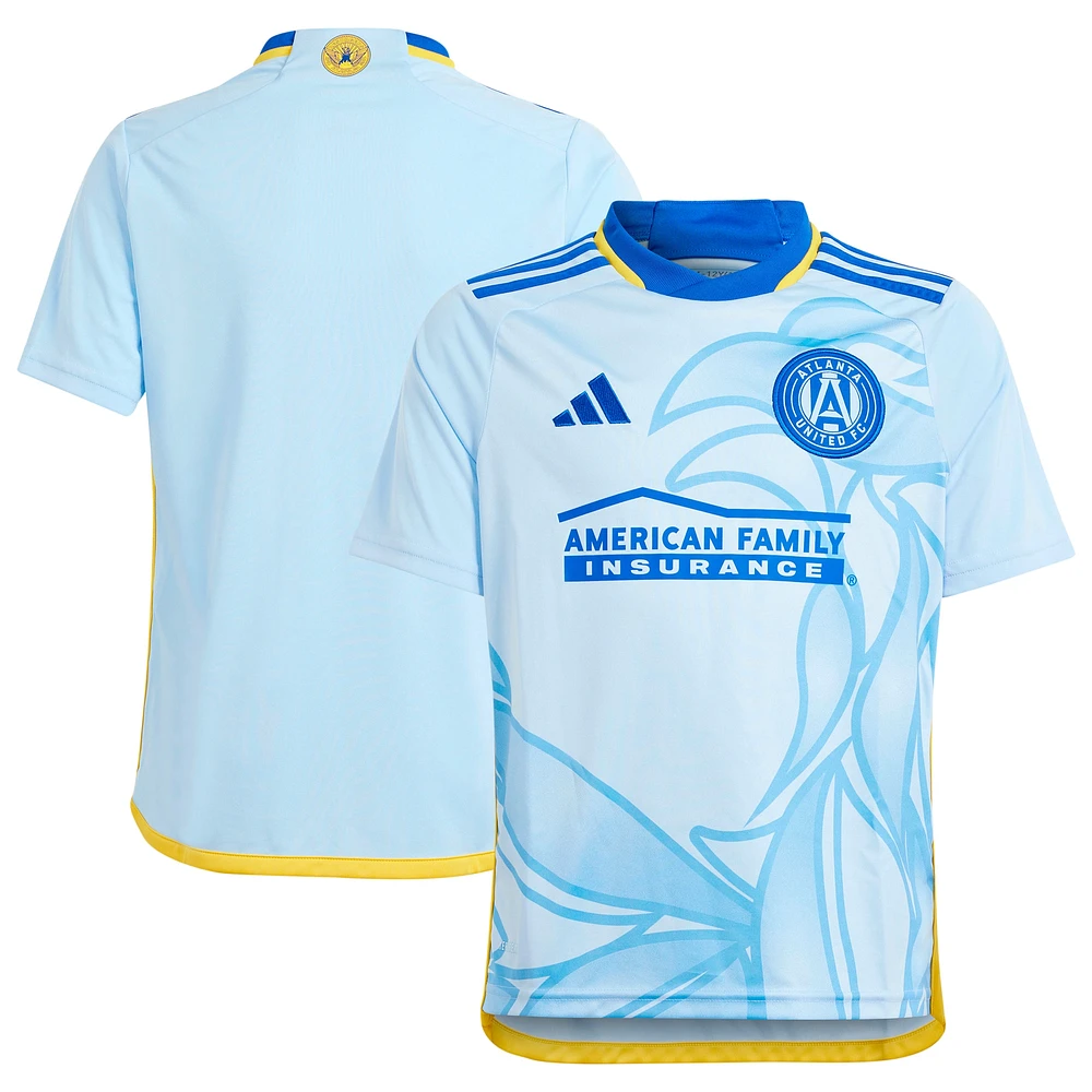 Youth adidas  Light Blue Atlanta United FC 2024 The Resurgens Kit Replica Jersey