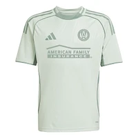 Youth adidas Light Green Atlanta United FC 2025 One Planet Pre-Match Top