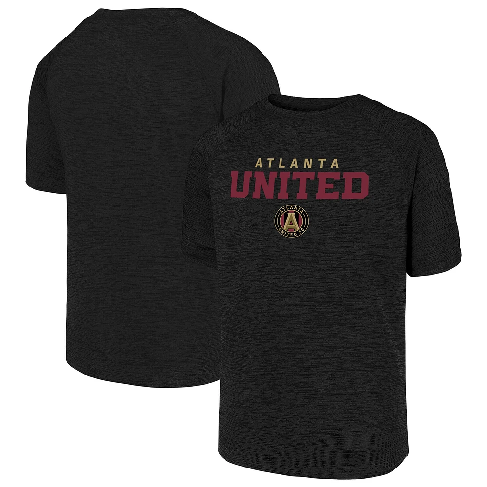 Youth Fanatics  Heather Black Atlanta United FC Go Far Raglan T-Shirt