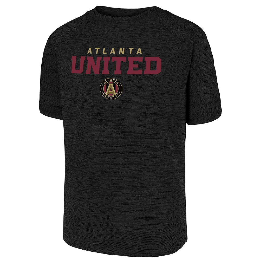 Youth Fanatics  Heather Black Atlanta United FC Go Far Raglan T-Shirt