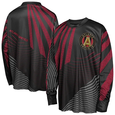 Youth Outerstuff Black Atlanta United FC Nifty Netminder Long Sleeve T-Shirt