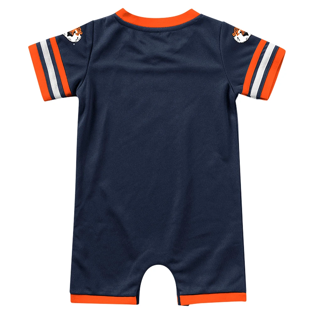 Colosseum Navy Auburn Tigers Bumpo Football Romper