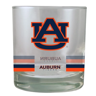 Auburn Tigers 10oz. Banded Rocks Glass