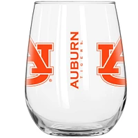 Verre à boisson incurvé de 16 oz des Auburn Tigers pour le jour du match