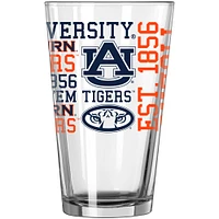 Tigres Auburn 16 oz. Verre à pinte esprit d'équipe