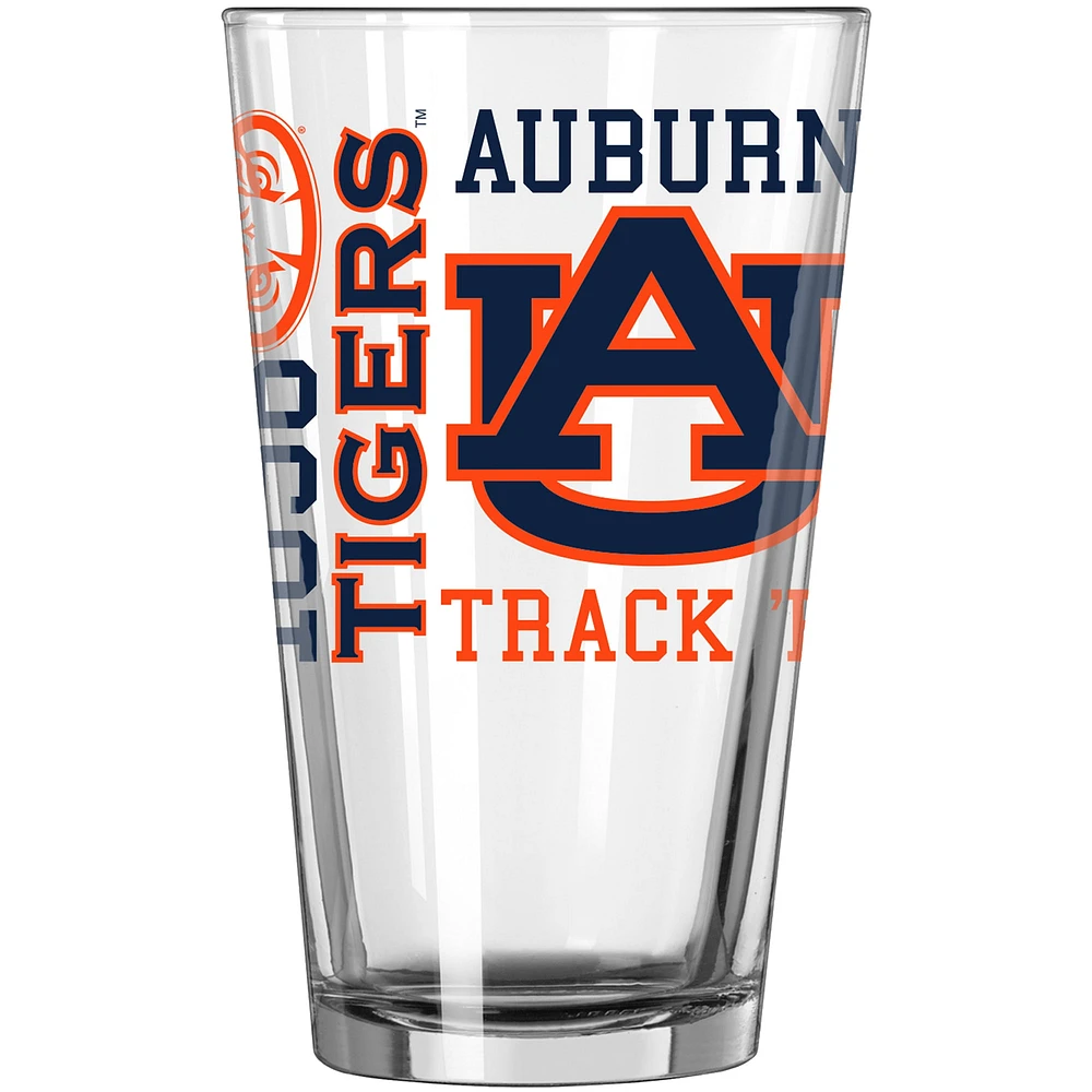 Tigres Auburn 16 oz. Verre à pinte esprit d'équipe