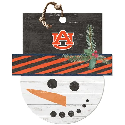 Auburn Tigers 18'' x 20'' Snowman Sign
