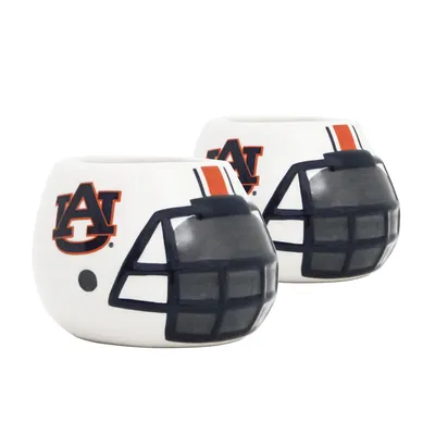 Auburn Tigers 2-Piece Ceramic Helmet Planter Set