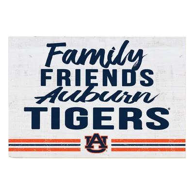 Auburn Tigers 24'' x 34'' Friends Family Wall Art