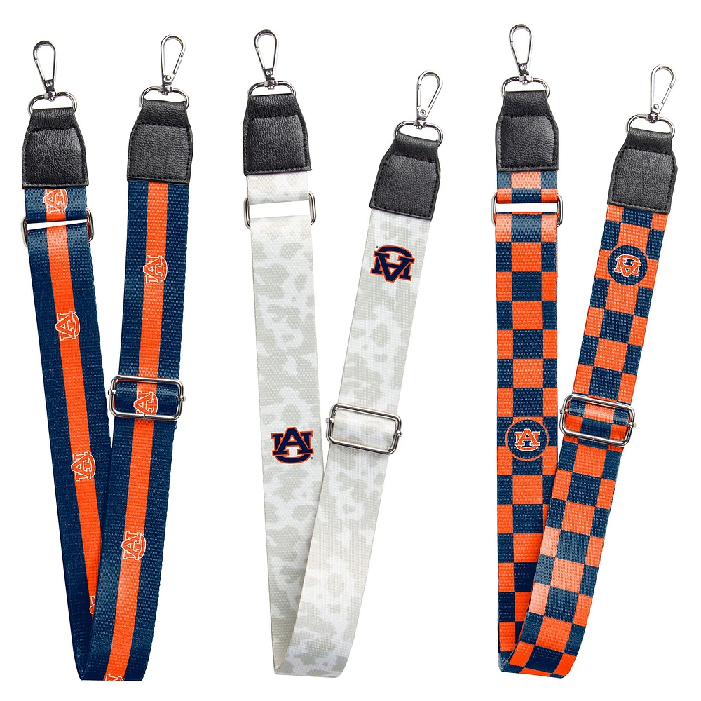 Ensemble de 3 sangles de sac Auburn Tigers