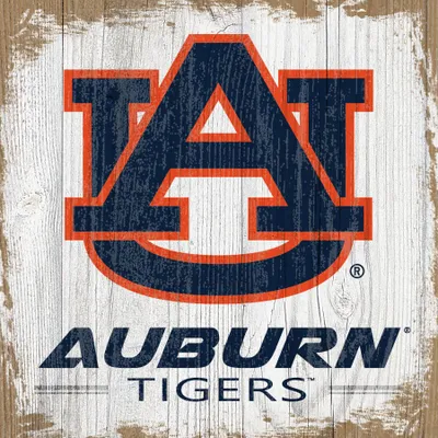 Auburn Tigers 6'' x 6'' Team Logo Block