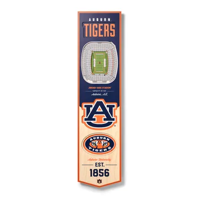 Auburn Tigers 8'' x 32'' 3D StadiumView Banner