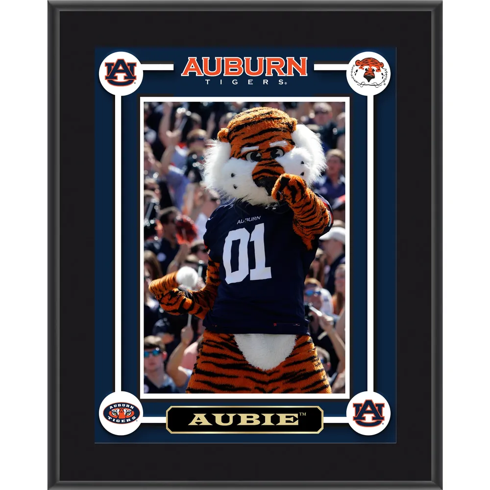 Auburn Tigers Aubie Mascot 10.5'' x 13'' Plaque sublimée