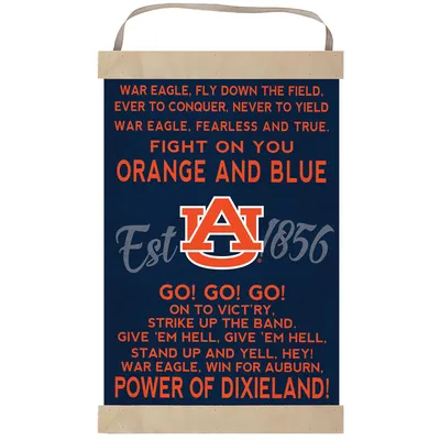 Auburn Tigers Fight Song Banner Sign