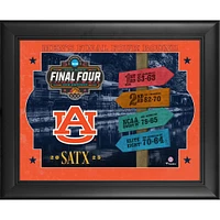Auburn Tigers Framed 13" x 16" 2025 NCAA Men's Basketball Tournament March Madness Final Four Collage