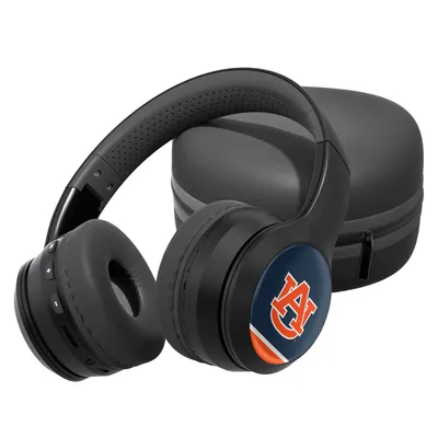 Auburn Tigers Stripe Design Wireless Bluetooth Headphones With Case