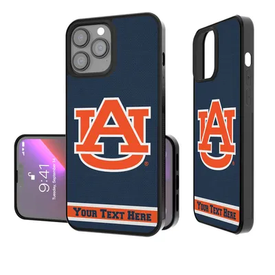 Auburn Tigers Stripe iPhone Personalized Bump Case