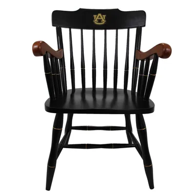 Auburn Tigers Captains Chair with Cherry Arms - Black