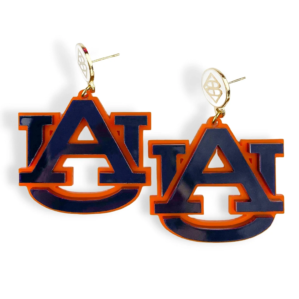 Brianna Cannon Auburn Tigers Large Logo Earrings